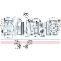 Nissens Kompressor, luftkonditionering 890423