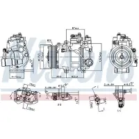 Nissens Kompressor för luftkonditionering 890133