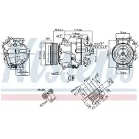 Nissens Kompressor för luftkonditionering 890267