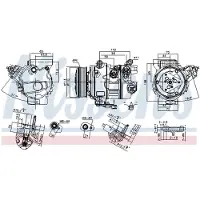 Nissens Kompressor för luftkonditionering 890791