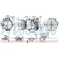 Nissens Kompressor för luftkonditionering 890808