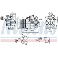 Nissens Kompressor för luftkonditionering 890552