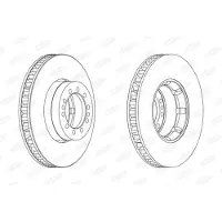 BERAL Bromsskiva BCR242A, 1 Stycke