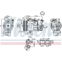 Nissens Kompressor för luftkonditionering 890802