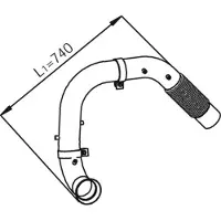 DINEX Avgasrör 54191