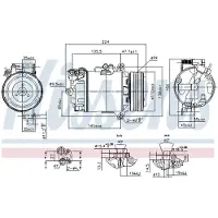 Nissens Kompressor för luftkonditionering 89483