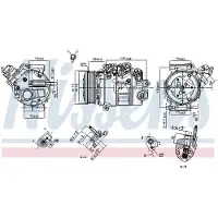 Nissens Kompressor för luftkonditionering 890795