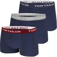 Tom Tailor Boxershorts marinblå / grå / vinröd / vit