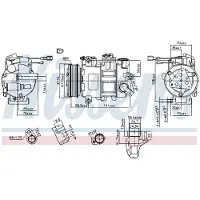 Nissens Kompressor, luftkonditionering 890620