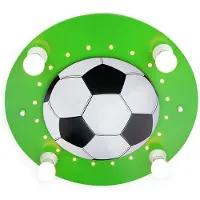 Elobra Taklampa Fußball, dimbar, Grön, Barnrum, Trä, Taklampa