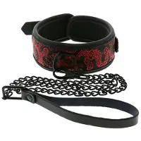 Dreamtoys BDSM Halsband Blaze Deluxe Collar & Leash