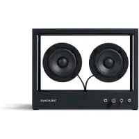 Transparent Small Speaker Black