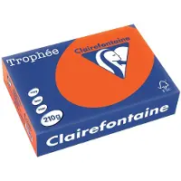 Clairefontaine ​​​​​​​210g A4 papper | kardinalröd | 2207PC | 250 ark
