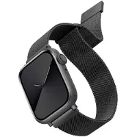 Uniq Dante armband i rostfritt stål till Apple Watch 1/2/3/4/5/6/7/8/SE/SE2 42/44/45mm - graphite