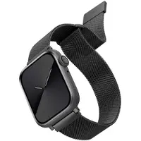 Uniq Dante armband i rostfritt stål till Apple Watch 1/2/3/4/5/6/7/8/SE/SE2 38/40/41mm - graphite