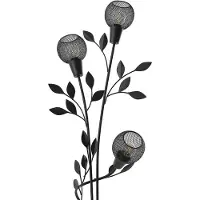 LINDBY Golvlampa Kanye , Svart, Vardagsrum / matsal, Metall, Florentinsk, Golvlampa
