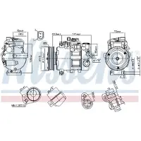 Nissens Kompressor för luftkonditionering 89513