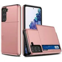 Mtp Products Samsung Galaxy S21 5G Hybridskal med Skjutkortplats - Rødguld