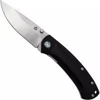 QSP Knife Copperhead QS109-A1, Stonewashed Satin, Black G-10, pocket knife