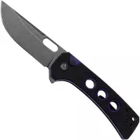 QSP Knife Unicorn QS156-B2 Dark Stonewashed Black Purple G10, pocket knife