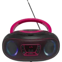 Denver CD-radio TCL-212BT FM Stämningsbelysning Rosa