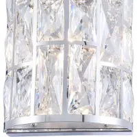Maytoni Kristall vägglampa Gelid, dimbar, Genomskinlig / transpare, Vardagsrum / matsal, Kristall, Vägglampa, vägglampa inomhus
