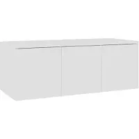 vidaXL Tv-bänk vit 80x34x30 cm konstruerat trä