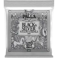Ernie Ball 2406 Ernesto Palla Nylon Black & Silver Set 28-48