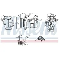 Nissens Kompressor för luftkonditionering 890776