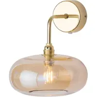 Ebb & Flow Vägglampa Horizon, dimbar, Mässing / guld, Vardagsrum / matsal, Glas, Skandinavisk, Vägglampa, vägglampa inomhus