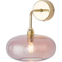 Ebb & Flow Vägglampa Horizon, dimbar, Violett / rosa / rosè, Vardagsrum / matsal, Glas, Skandinavisk, Vägglampa, vägglampa inomhus