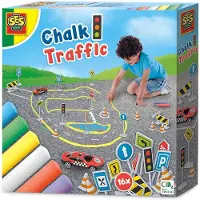 SES Creative Playground chalk traffic, Multifärg, 3 År, 12 År, Pojke/flicka, Kartong, Barn