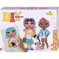 Hama Midi Pärlset - 4000 st. - Smarta tjejer - - One Size - Pärlor