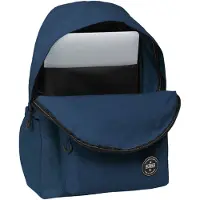 Safta München Blå Laptop Ryggsäck - 31 cm x 43 cm x 13 cm