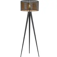 LINDBY Golvlampa , Thoralf, Svart, Vardagsrum, Metall