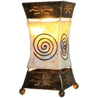 WORU Bordslampa XENIA, Brun / mässing, Vardagsrum / matsal, Metall, Design, Bordslampa