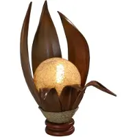 WORU Bordslampa Karima, Mörkt trä, Vardagsrum / matsal, Trä, Design, Bordslampa