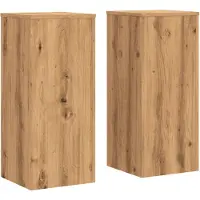 vidaXL Växtställ 2 st ek 30x30x70 cm konstruerat trä