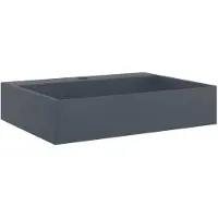 vidaXL Handfat 50x38x11 cm mineralgjuten/marmor antracit