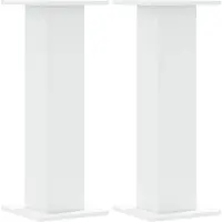 vidaXL Växtställ 2 st vit 30x30x80 cm konstruerat trä