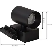 LINDBY Spotlights , Linaro/Brinja, Svart, Vardagsrum, Aluminium, Modern