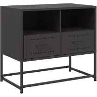 vidaXL TV-skåp svart 68x39x60,5 cm stål