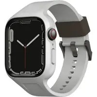 Uniq Monos 2 i 1 Set Armband + Fodral till Apple Klocka 45 / 44 mm - Grå