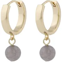 Sno of sweden Lara small hoops g/grey 1324-6400369