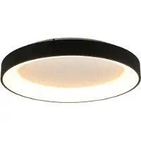 Mantra-Iluminacion LED taklampa Niseko II, dimbar, Svart, Vardagsrum / matsal, Aluminium / grå / zink, Modern, LED-taklampa