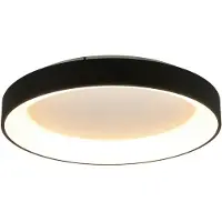 Mantra-Iluminacion LED taklampa Niseko II, dimbar, Svart, Vardagsrum / matsal, Aluminium / grå / zink, Modern, LED-taklampa