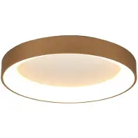 Mantra-Iluminacion LED taklampa Niseko II, dimbar, Mässing / guld, Vardagsrum / matsal, Aluminium / grå / zink, Modern, LED-taklampa