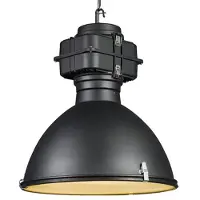 QAZQA Smart industriell pendellampa svart 53 cm inkl. A60 Wifi - Sicko