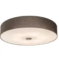 QAZQA Smart taklampa taupe 70 cm inkl 6 WiFi-lampor A60 - Drum Jute