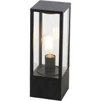 QAZQA Smart utomhusgolvlampa svart 40 cm IP44 inkl. WiFi ST64 - Charlois